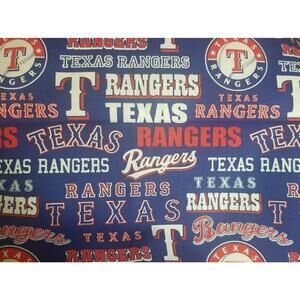 Fat Quarter Texas Rangers Cotton Fabric 22" x 18" LB